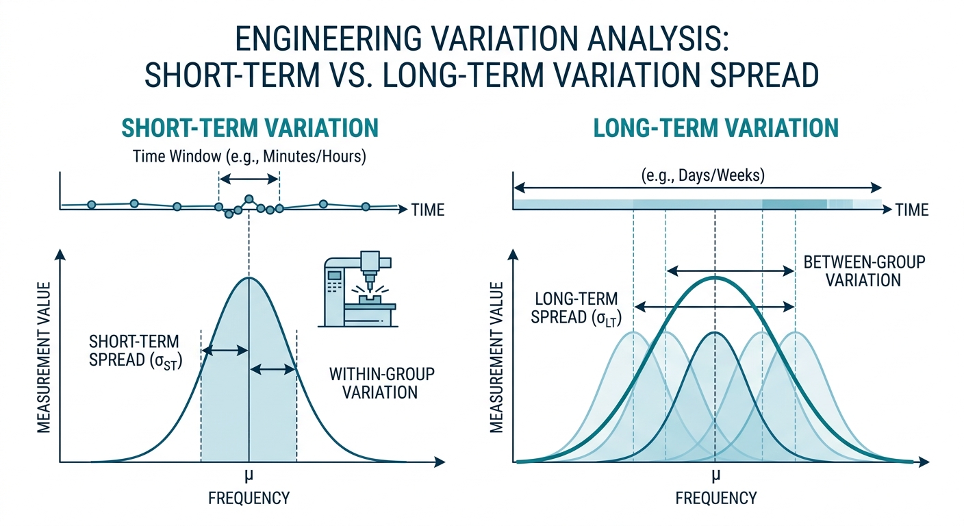 Figure 1: Short term versus long term variation spread