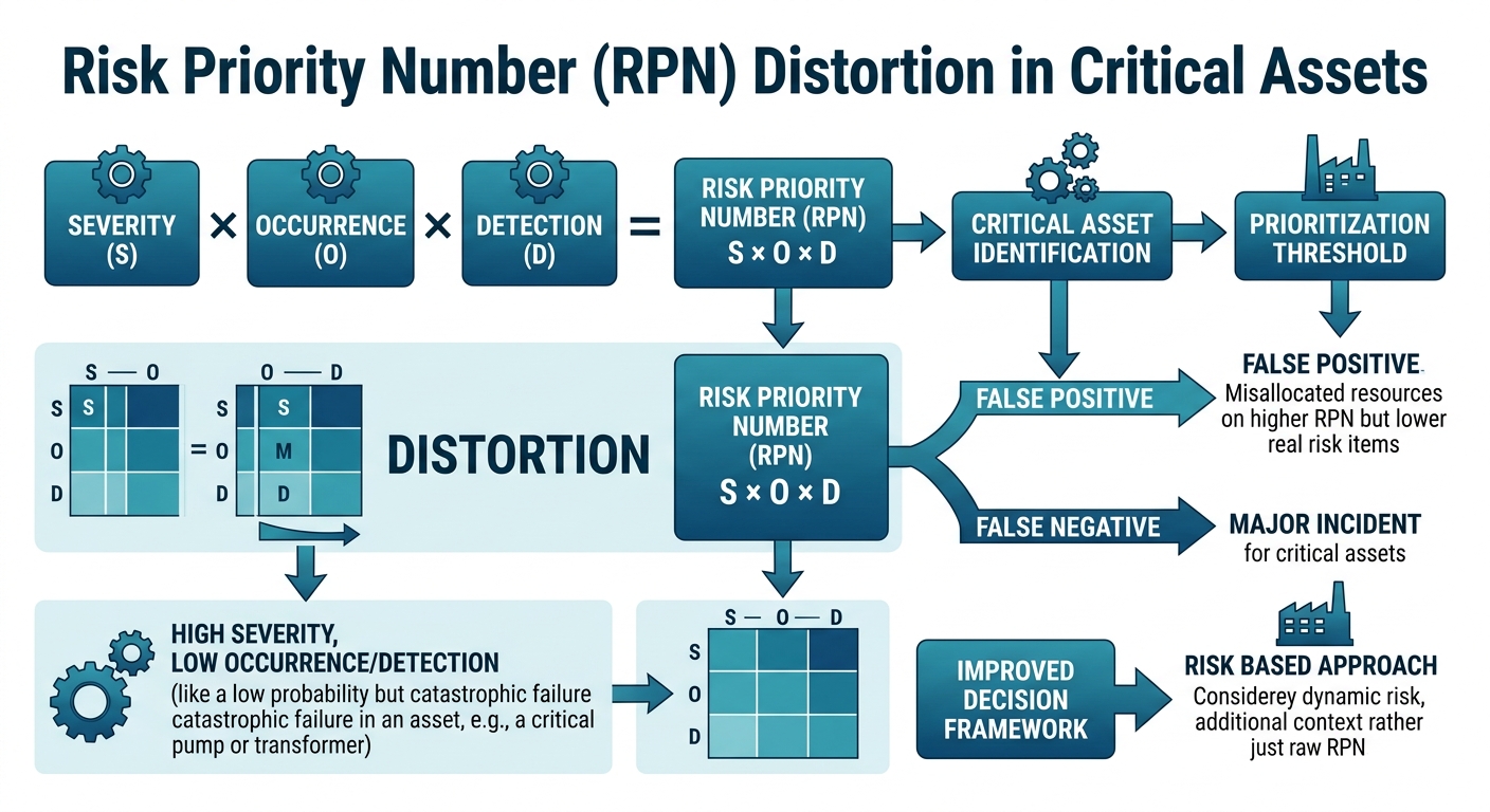 Figure 1: Risk priority number distortion in critical assets